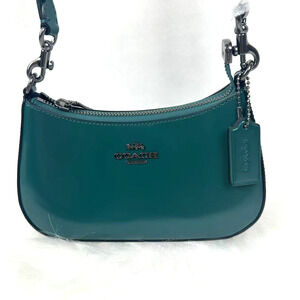 Coach Teri Mini Crossbody/Shoulder Bag In Leather/Emerald Green CW310 NWT